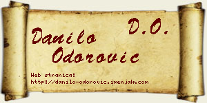 Danilo Odorović vizit kartica